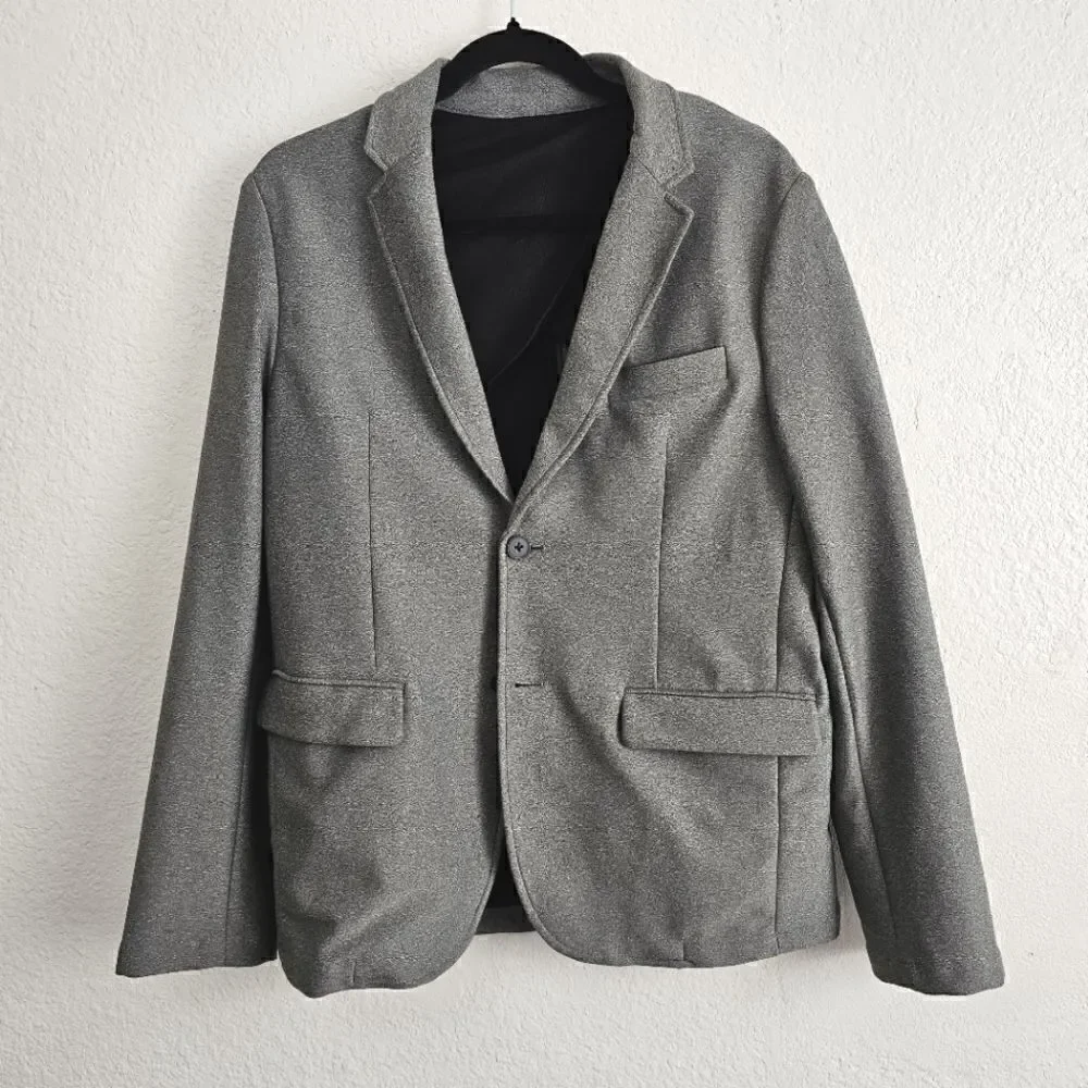 Kenneth Cole Blazer Jacket Sport Coat Men's S Heather Grey Two Button Dresswear